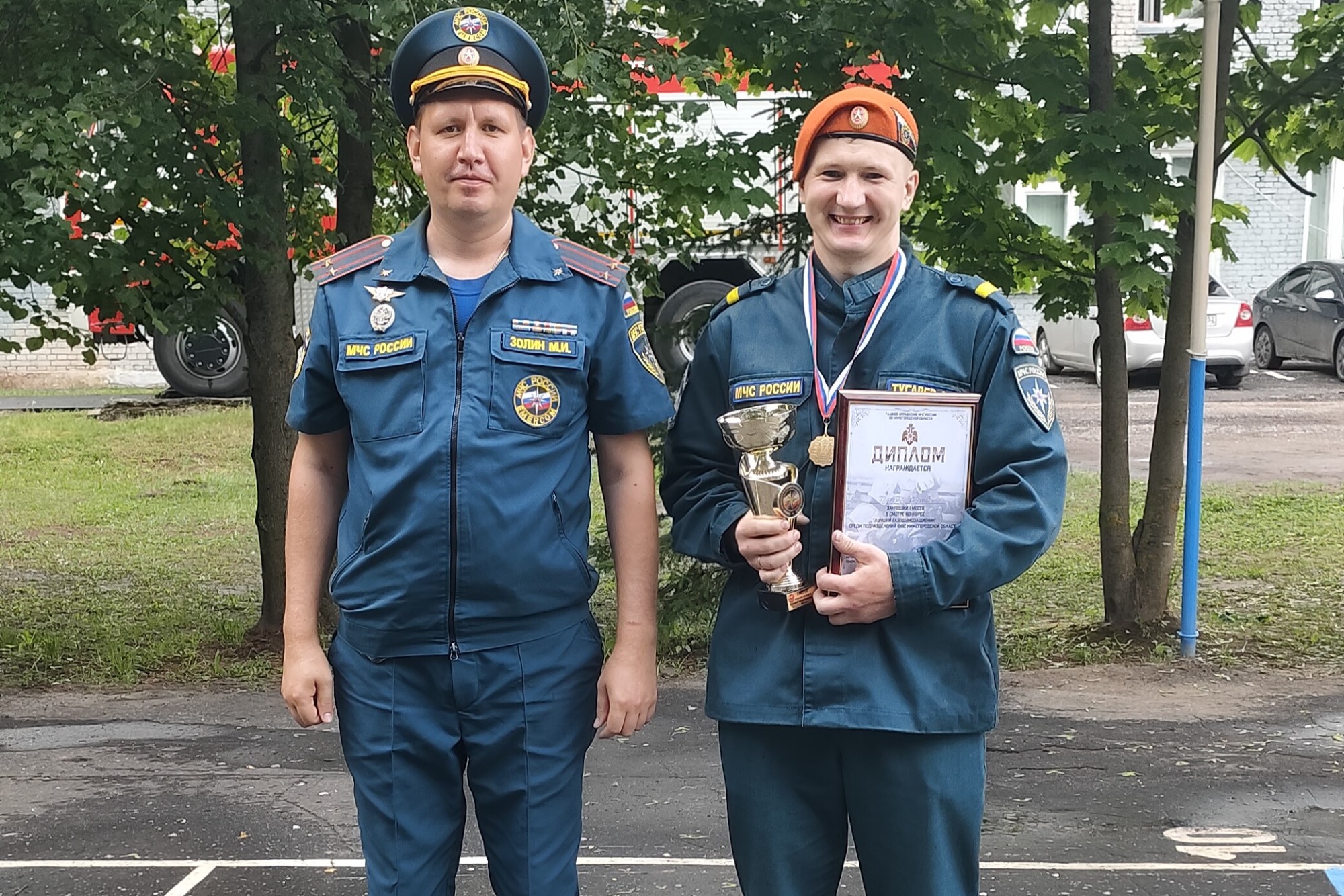 Пожарные Сергей Тугарёв и Николай Шубин выиграли областной конкурс  профмастерства